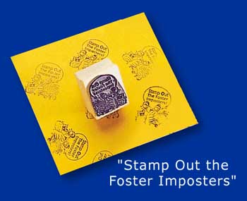 Foster Imposters rubber stamp